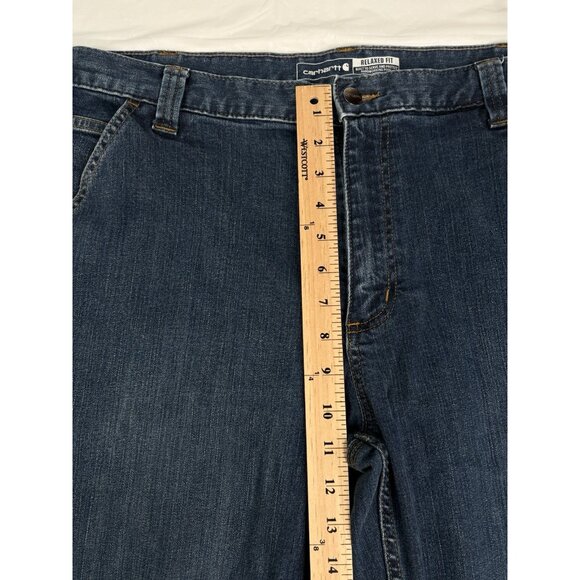 Carhartt Rugged Flex Relaxed Fit Denim Jeans Mens 38x30 (29” Measured) 102808 - Picture 12 of 14